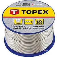 Припой TOPEX 44E524 60% олова 1.5 мм 100 г