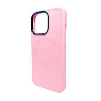 Чехол-накладка AG Glass Sapphire MagSafe Logo для Apple iPhone 15 Pink
