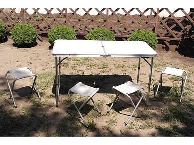 Стіл-чемодан 4 стула (ШхВхД): 60*70*120 см. 6001 ТМ А-ПЛЮС FG