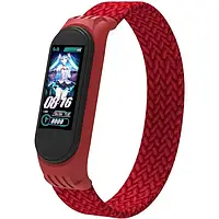 Ремінець для фітнес-браслету ArmorStandart Braided Solo Loop для Xiaomi Mi Band 4/5/6 Size S Red