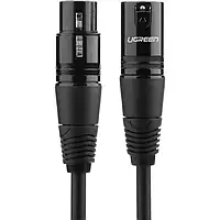 Микрофонный кабель Ugreen AV130 XLR Male to Female Microphone Cable 1 м Black (90402010)