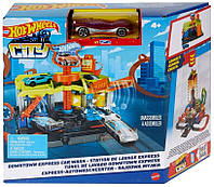 Игровой набор Трек Hot Wheels City "Скоростная автомойка" HDR27