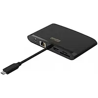 USB-хаб STLab USB 3.1 Type-C to HDMI 4K + DVI + VGA + 2хUSB3.0 + Gigabit RJ45 + USB Type-C PD Charging