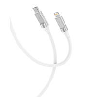 Дата-кабель XO NB-Q252A USB-C (тато) - Lightning (тато), 1m White