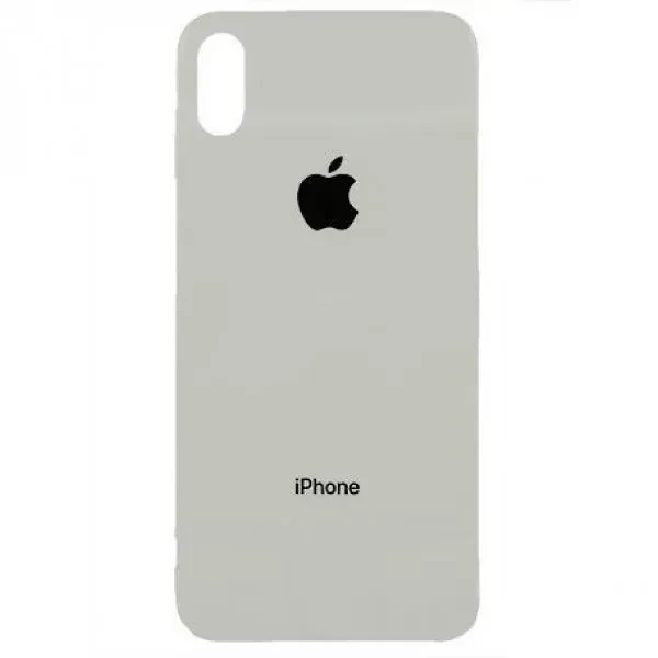 Задня кришка Apple iPhone X (великий виріз під камеру) Silver, фото 1