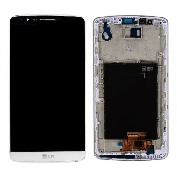 Дисплей LG D855/D858/D859 Optimus G3/D856/D850/D851/LS990 в зборі з сенсором та рамкою white orig