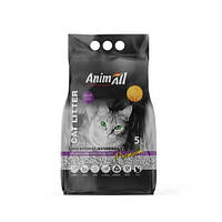 Бентонітовий наповнювач AnimAll Premium Lavender з ароматом лаванди, для котів, 5 л