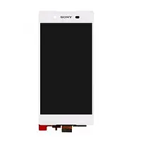 Дисплей Sony E6533 Xperia Z3 + / E6553 в сборе с сенсором и рамкой white orig