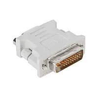 Переходник PowerPlant DVI-D (тато) - VGA (мама) White (CA910298)