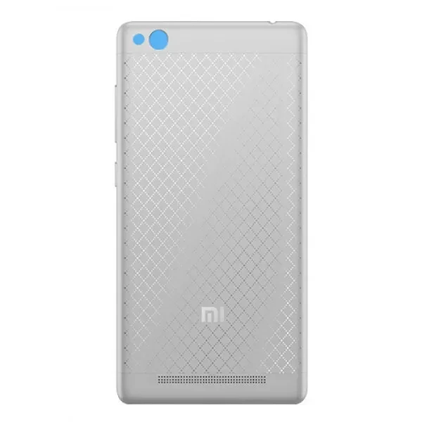 Задня кришка Xiaomi Redmi 3 grey orig (зі склом камери), фото 1