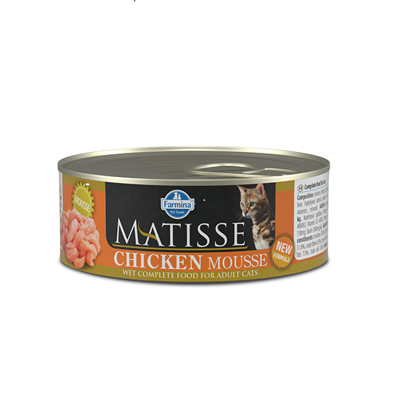 Консервований корм для котів Farmina Matisse Cat Mousse Chicken з куркою 85 г 02703