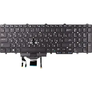 Клавіатура для ноутбука PowerPlant KB312955 Black (Dell Latitude E5550, E5570 без фрейму)