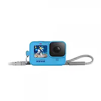 Чехол для экшн-камеры GoPro Sleeve + Lanyard HERO9 ADSST-003 Blue
