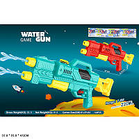 Игрушка водяной пистолет арт. M407P (144шт/2) 2 струи,2 цвета в пакете 37*15 см