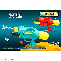 Игрушка водяной пистолет арт. M511P (144шт/2) с насосом,2 цвета в пакете 29,5*14 см