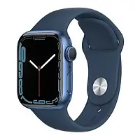 Смарт-часы Apple Watch Series 7 GPS 41mm Blue Aluminum Case with Blue Sport Band (MKN13)