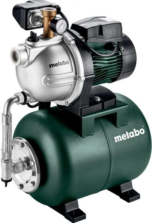 Побутова насосна станція Metabo HWW 3500/25 G : 900 Вт, гідрофор для дому та дачі (600981000)