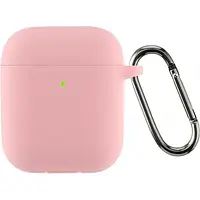 Чехол для наушников ArmorStandart Ultrathin Silicone Case With Hook Apple AirPods 2 ARM59688 Pink