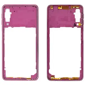 Рамка дисплею Samsung A750 Galaxy A7 (2018) pink