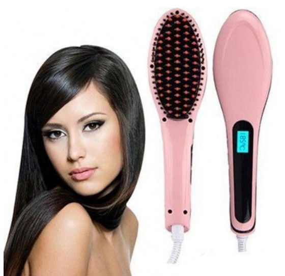 QIL Гребінець випрямляч Fast Hair Straightener, гофре плойка прасок для волосся, праска для вирівнювання - фото 4 - id-p2183498404