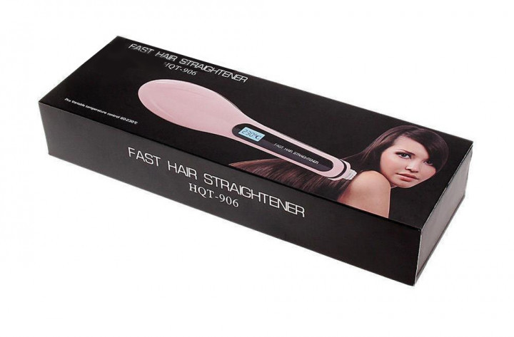 QIL Гребінець випрямляч Fast Hair Straightener, гофре плойка прасок для волосся, праска для вирівнювання - фото 9 - id-p2183498404