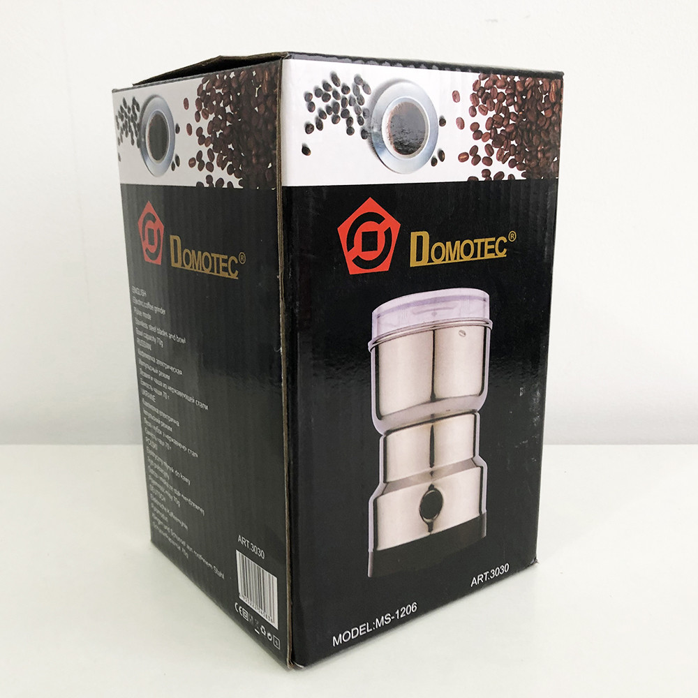 QIL Кавомолка DOMOTEC MS-1206 (150Вт, 70г), кавомолка електрична для турки, роторна кавомолка - фото 5 - id-p2183498411