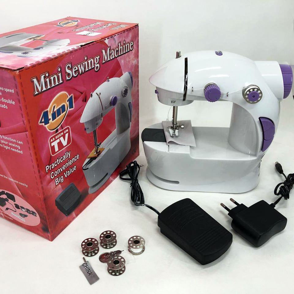 QIL Швейна машинка 4в1 портативна Digital FHSM-201, швейна машинка пластик, дитяча швейна машинка - фото 2 - id-p2183498421