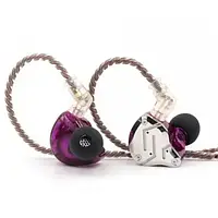 Дротові навушники Knowledge Zenith ZS10 Pro Purple з мікрофоном