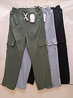 Штани жіночі стильні з кишенями розміри M-8XL (мікс) "ZERO" недорого від прямого постачальника
