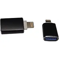 Переходник VALUE S0998 Lightning (тато) - USB (мама) Black