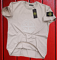 QIL Мужская футболка Stone Island Premium КАЧЕСТВО / стоник стоун айленд чоловіча футболка поло майка