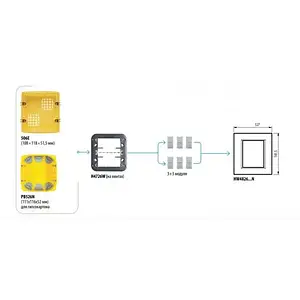 Суппорт Legrand Bticino AXL Air H4726W 3+3 м