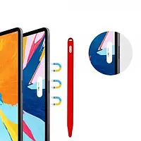 Чехол для стилуса GOOJODOQ Hybrid Ear 4001055094286 Red (Apple Pencil 2, TPU)