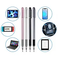 Стилус SK Capacitive Drawing Ball Point Black (универсальный 2в1)