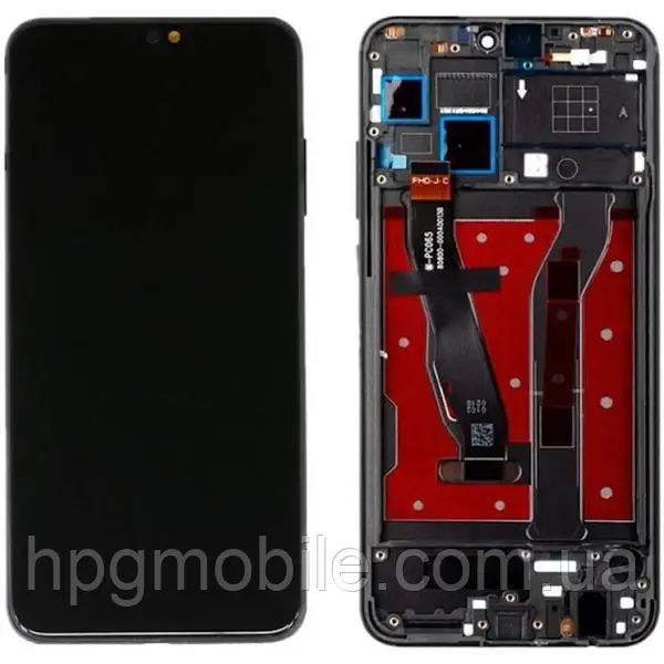 Дисплей Huawei Honor 8X/Honor View 10 Lite модуль (екран,сенсор) з рамкою, оригінал, Чорний, фото 1