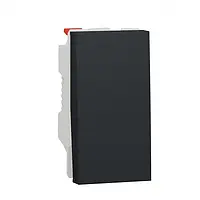 Выключатель Schneider Electric Unica New NU310354 Anthracite 1-клавишный, проходной, схема 6 10А 1 модуль