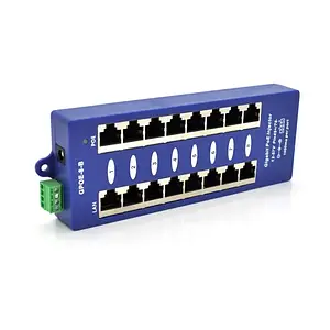 POE інжектор Voltronic Ethernet 10/100/1000Мбит/с, IEEE802.3af/at, 12-57V 8-портовий 8xRJ45