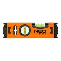 Уровень строительный Neo Tools 71-030 алюминиевый 20 см, 2 ячейки