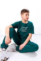 Детский летний костюм для мальчика и подростка, брюки и футболка, двунитка, от 110см до 122 см.