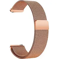 Ремешок для смарт-часов BeCover Milanese Style для Nokia (20mm)/Withings Steel/Ste Rose Gold