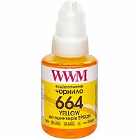 Чернила для принтера WWM Epson L100/120/200/300/350/3100 Yellow 140 мл, водорастворимые (E664Y)