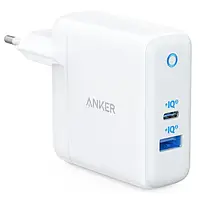 Адаптер питания для телефона Anker PowerPort + Atom III 45W USB-C + 15W USB-A White (6595855)