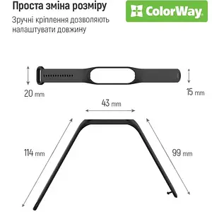 Ремінець для фітнес-браслету ColorWay Xiaomi Mi Band 5/6/7 Green CW-SXMB7-GN