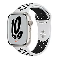 Смарт-часы Apple Watch Nike Series 7 GPS 41mm Starlight Aluminum Case with Pure Platinum/Black Nike Sport Band