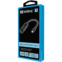 Переходник Sandberg 136-37 USB Type-С (тато) - SATA III (мама) Black