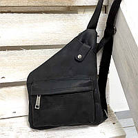 Кожаная сумка слинг через плечо RA-6501-3md TARWA черный PK, код: 7759425