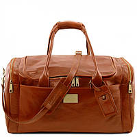 Дорожная кожаная сумка Tuscany с боковыми карманами TL Voyager TL142135 Мед VA, код: 8345541