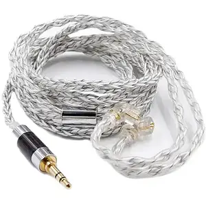 Кабель для навушників Knowledge Zenith Cable 90-8 Silver (2pin, C) (90402370)