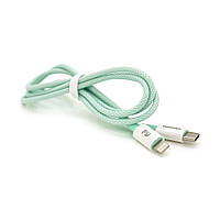 Кабель iKAKU KSC-723 GAOFEI PD60W smart fast charging cable (Type-C to Lightning), Green, длина 1м, BOX p