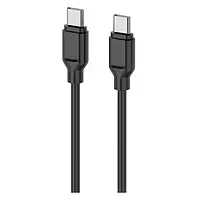 Дата-кабель 2E 2E-CCCC-BL USB Type C (тато) - USB Type C (тато) 1 Black